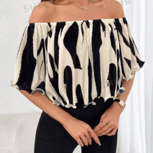 Privé Blusa para mujer con hombros descubiertos para el Día de San Valentín