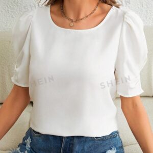 Privé Blusa unicolor de manga farol