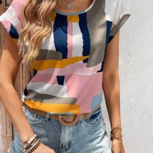 Clasi Blusa con estampado de manga murciélago